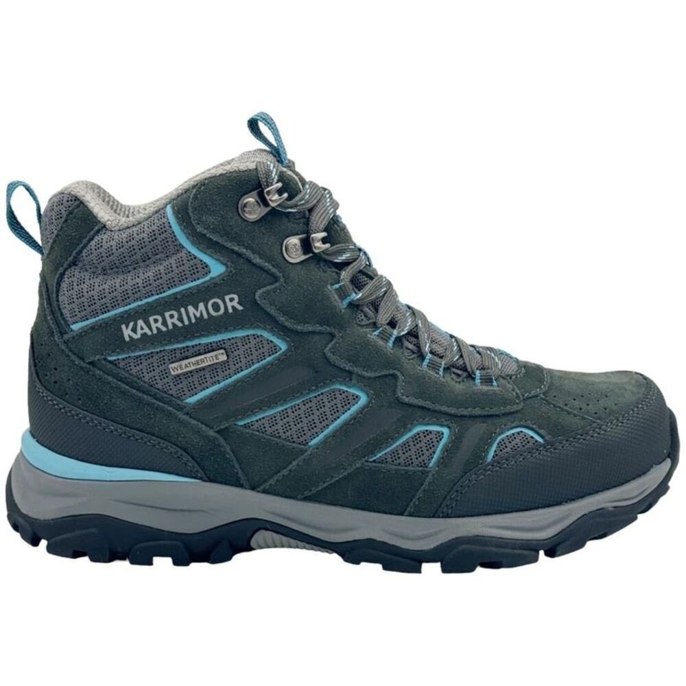 Karrimor Womens/Ladies Mount Suede Waterproof Walking Boots / Gray/Blue
